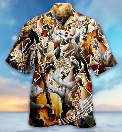 Music Hawaiian Shirt, Music Life Hawaiian Shirt, Music Love And Live Aloha Shirt For Men And Women - Perfect Gift For Music Lovers - Amzanimalsgift