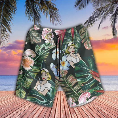 Nurse Aloha Hawaiian Shirts For Summer, Tropical Hawaiian Clothing Men Women For Nurse Beach, Gift For Nurse, Friend, Family, Nurse Lovers - Amzanimalsgift