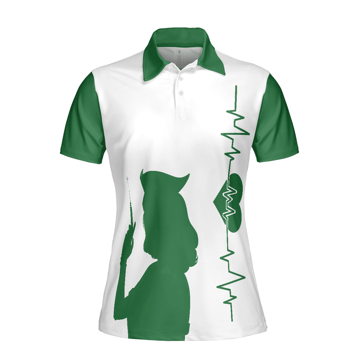 Nurse Women Polo Shirt, I Became A Nurse Because Your Life Is Worth My Time Women Polo Shirts, Green Nurse Life Shirt Gift For Ladies, Female Nurse - Amzanimalsgift