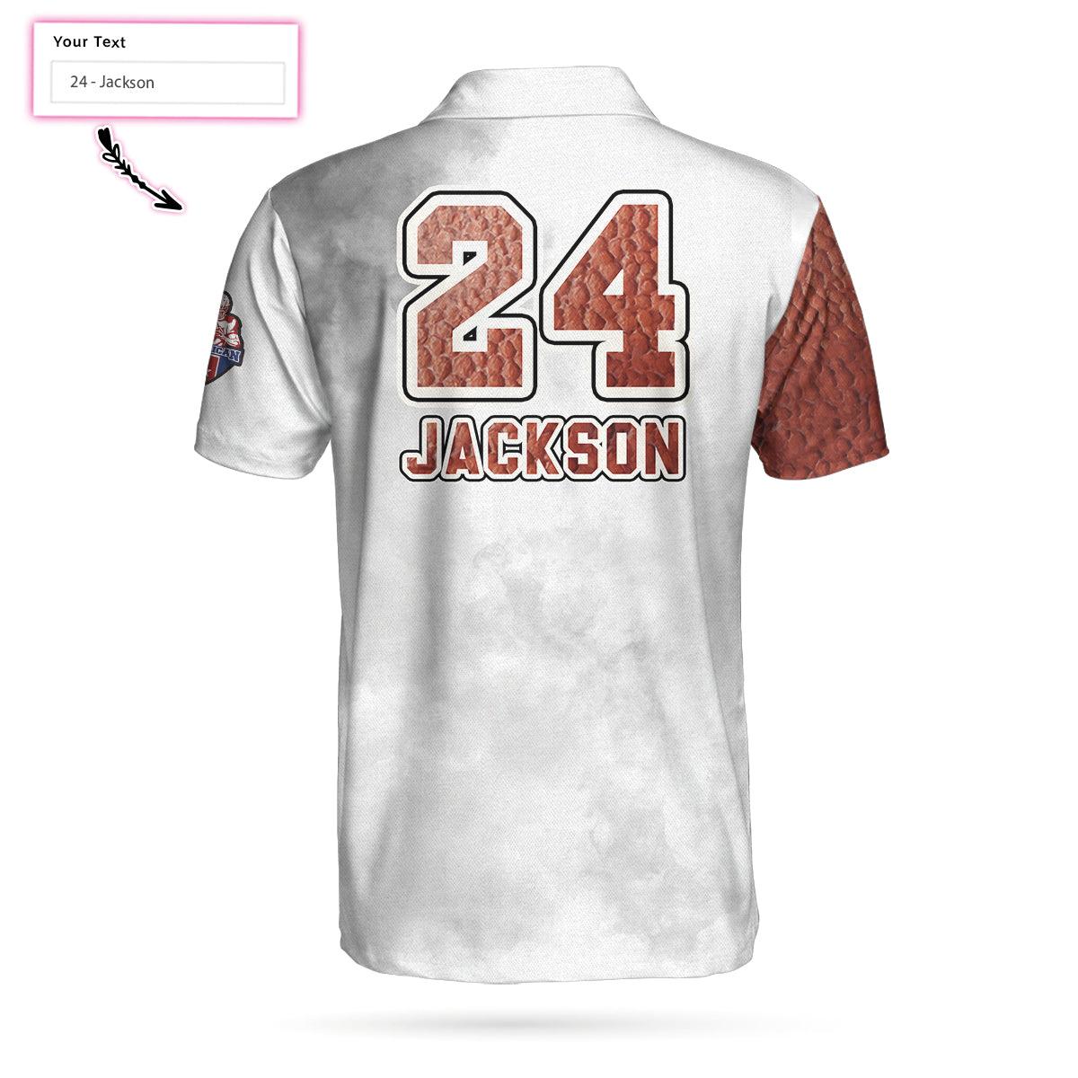 Personalized American Football Custom Men Polo Shirt, Skull Short Sleeve Custom Polo Shirt, Pigskin Pattern Skull Polo Shirt, Best Football Shirt For Men - Amzanimalsgift