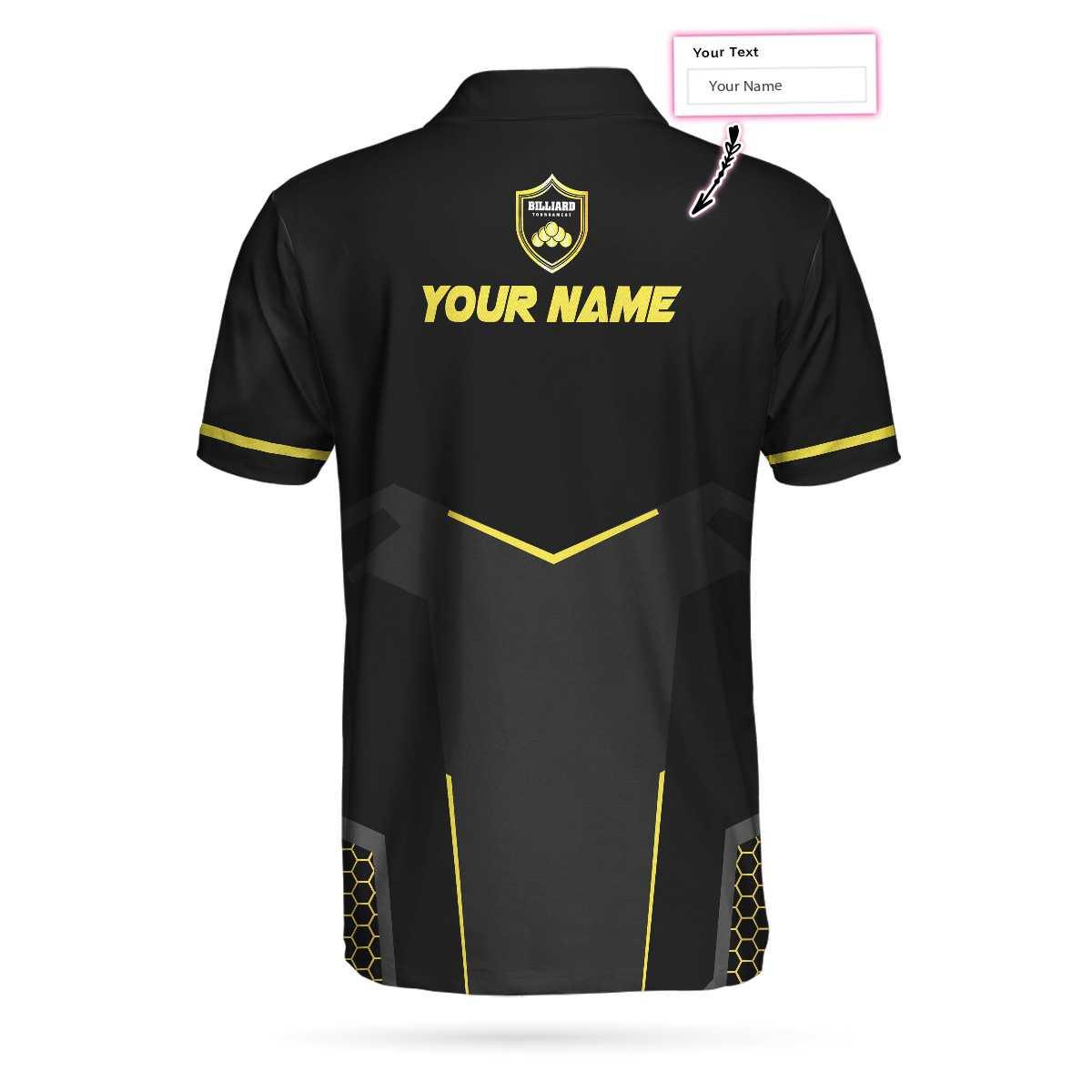 Personalized Billiards Men Polo Shirt, Golden Team Billiards Team Custom Shirt For Men, Best Custom Billiards Gift - Amzanimalsgift