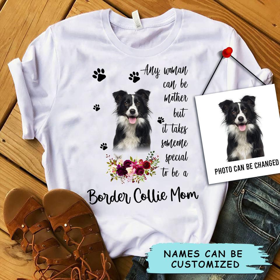 Personalized Border Collie Mom T Shirts, Happy Mother's Day From Border Collie For Humans, Women's Border Collie Gifts Border Collie Cute T Shirts - Amzanimalsgift
