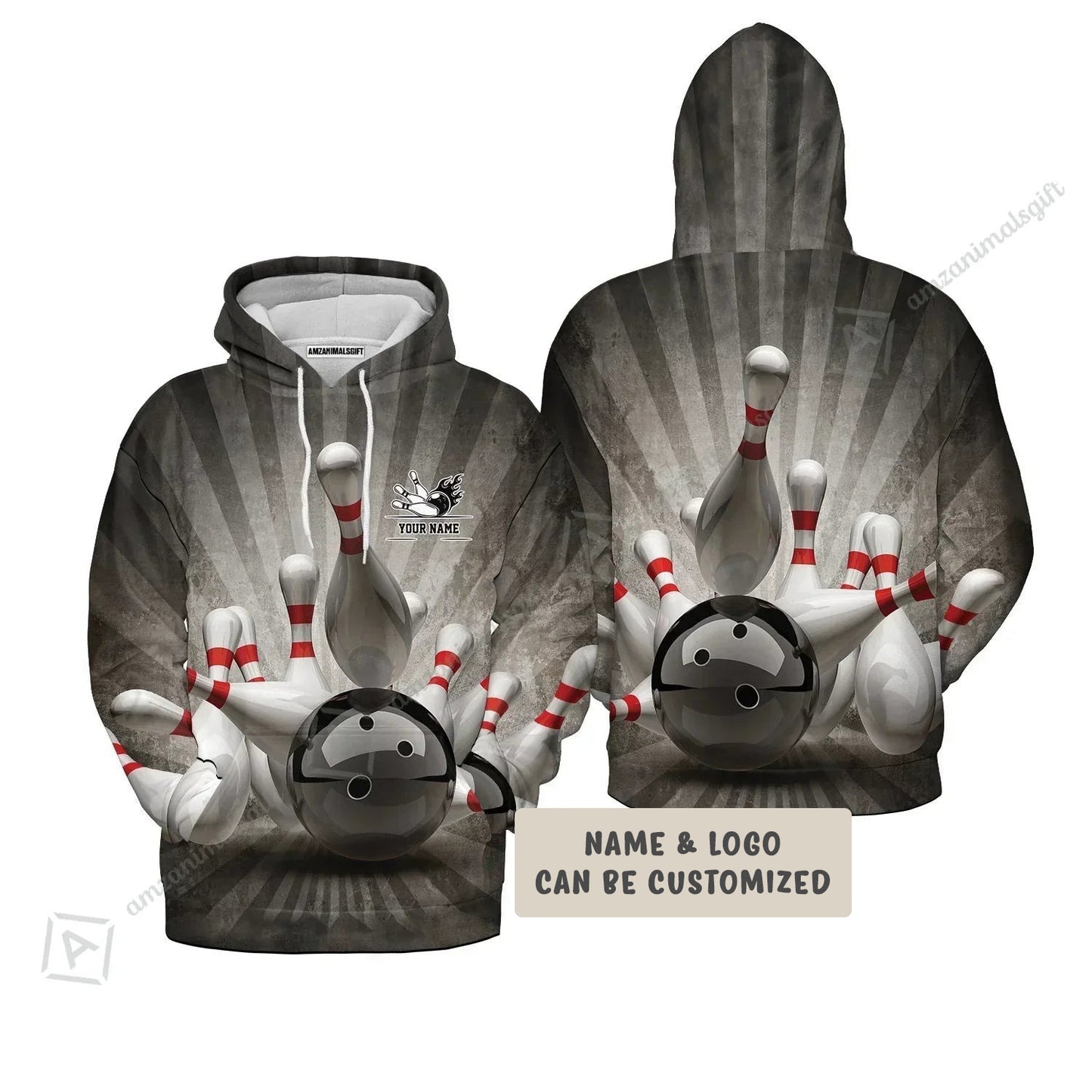 Customized Name Bowling Hoodie, Bowling Shirt For Men And Women, Bowling Team - Perfect Outfit For Bowling Lovers, Bowlers