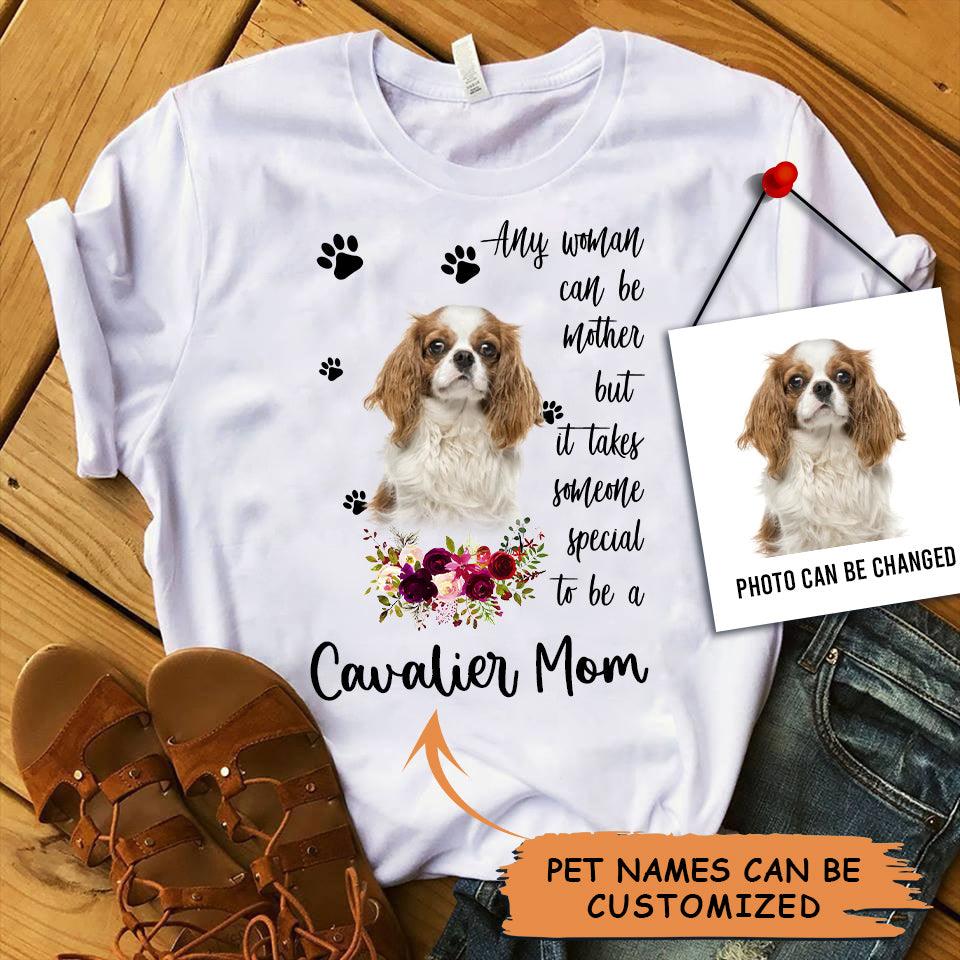 Personalized Cavalier King Charles Spaniel Mom T Shirts, Happy Mother's Day From Cavalier King Charles Spaniel For Humans T Shirts - Amzanimalsgift