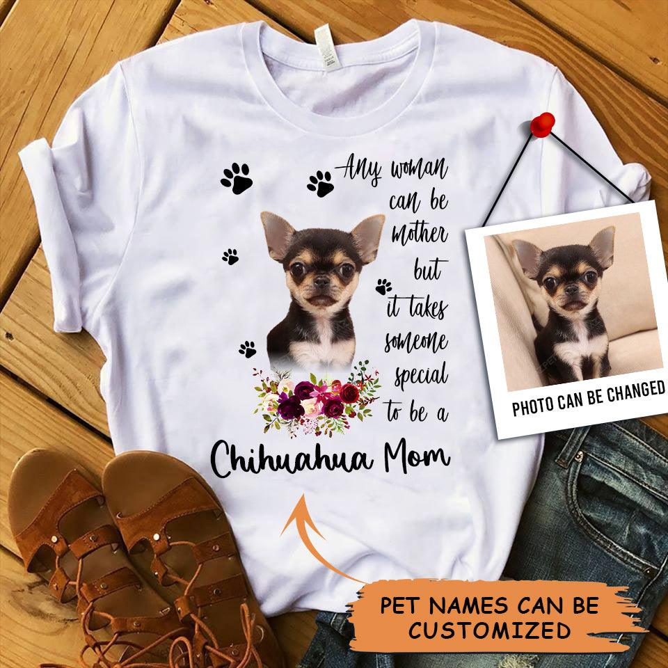 Personalized Chihuahua Mom T Shirts, Happy Mother's Day From Chihuahua For Humans, Women's Chihuahua Gifts Chihuahua Cute Chihuahua Puppy T Shirts - Amzanimalsgift