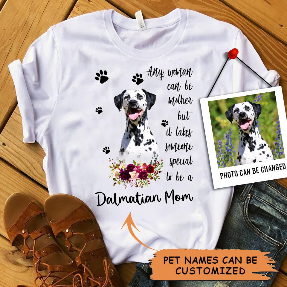 Personalized Dalmatian Mom T Shirts, Happy Mother's Day From Dalmatian For Humans, Women's Dalmatian Gifts Dalmatian Cute Dalmatian Puppy T Shirts - Amzanimalsgift