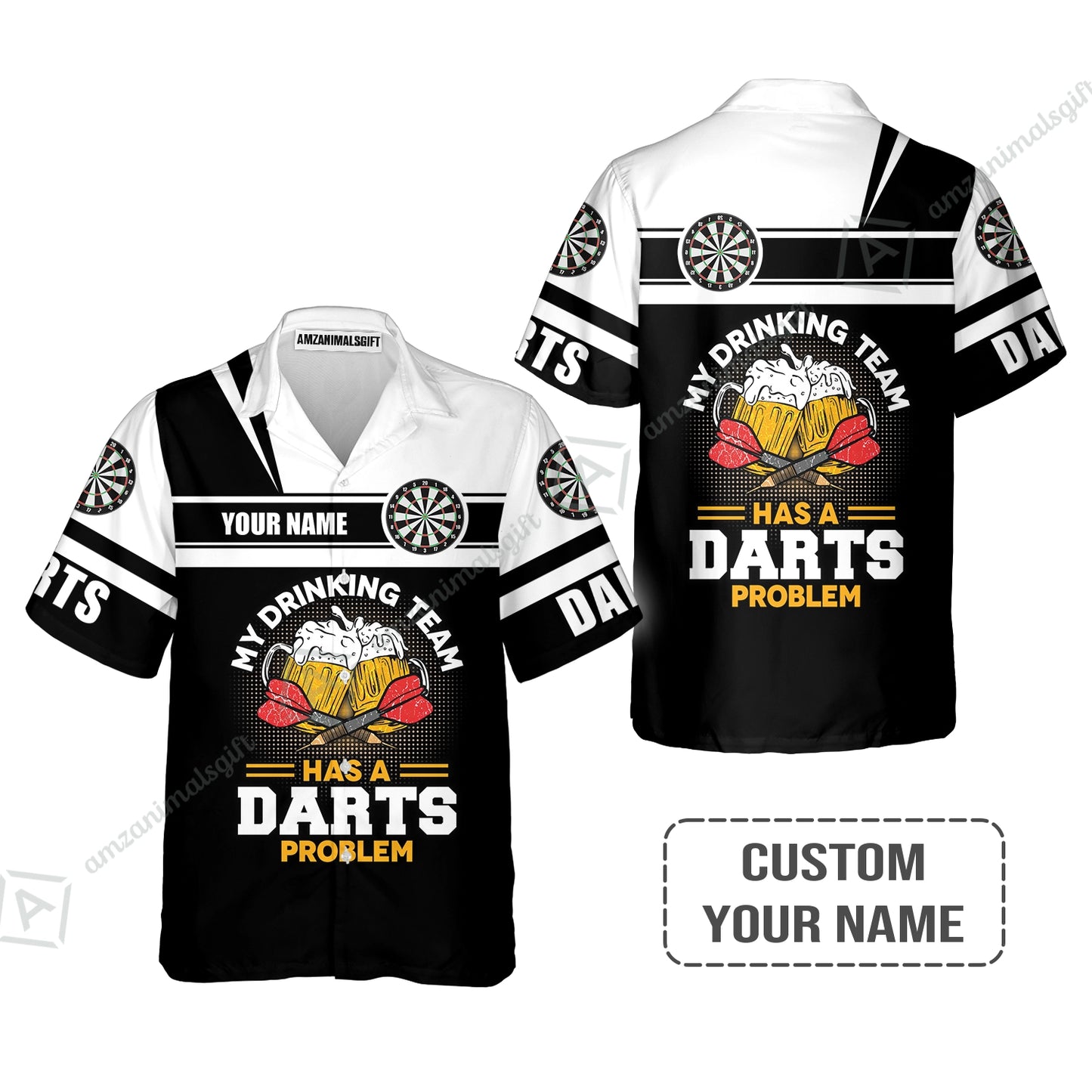 Personalized Darts Women Polo Shirt, My Drinking Team Has Darts Problem Polo Shirt For Women, Perfect Outfit For Darts Lovers, Darts Players