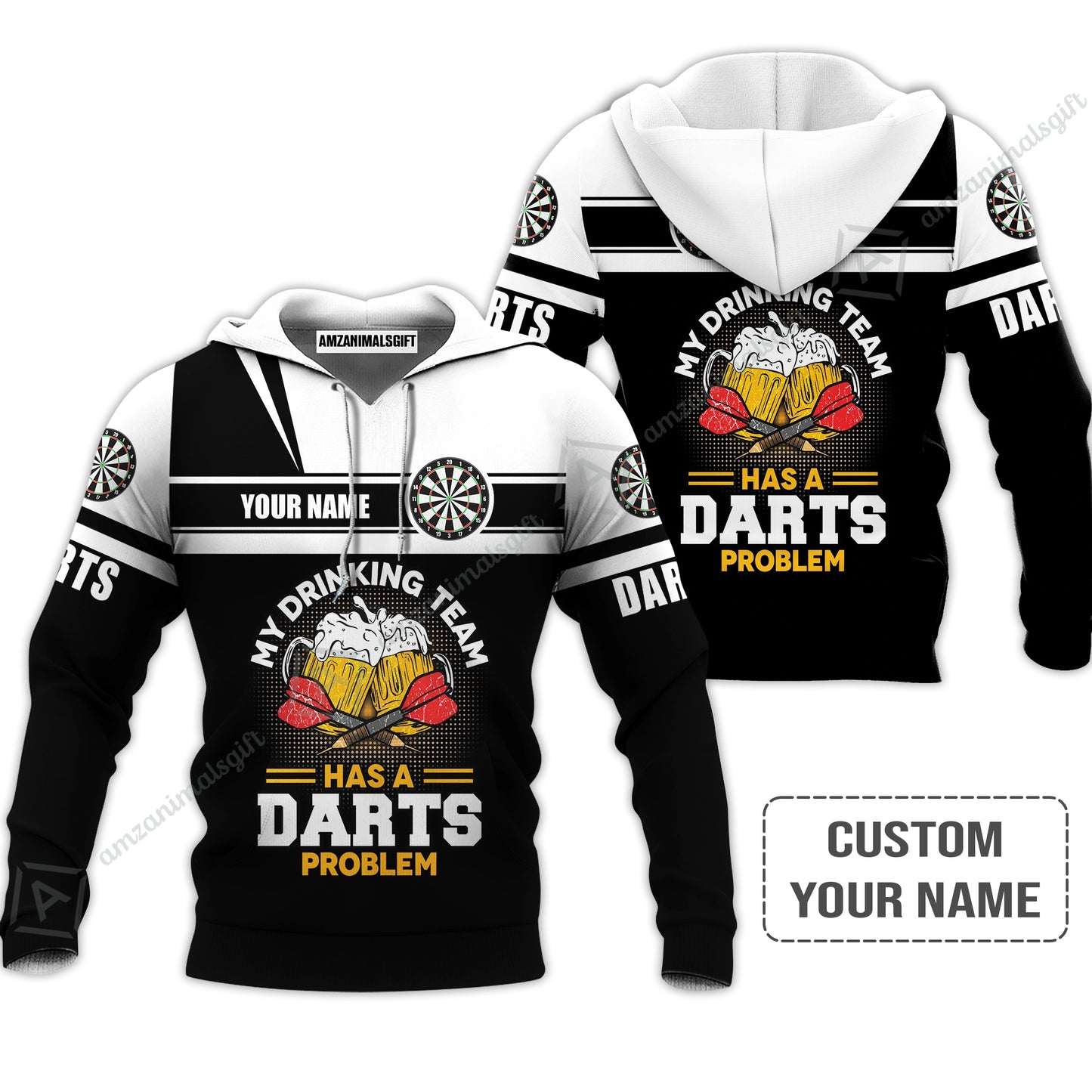Personalized Darts Women Polo Shirt, My Drinking Team Has Darts Problem Polo Shirt For Women, Perfect Outfit For Darts Lovers, Darts Players