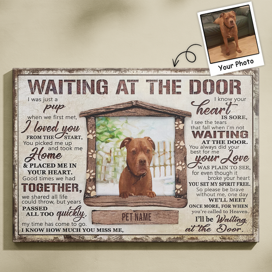 Personalized Dog Pet Sympathy Gift Pet Loss Keepsake Memorial Poster Canvas, Perfect Gift For Dog Lovers, Friend, Family