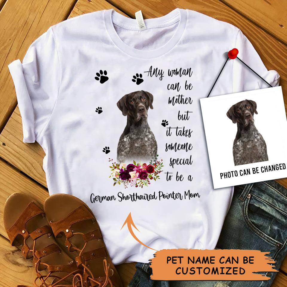 Personalized German Shorthaired Pointer Mom T Shirts, Happy Mother's Day From German Shorthaired Pointer For Humans T Shirts - Amzanimalsgift