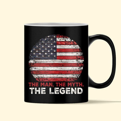 Personalized Gift For Father Mug - The Man. The Myth. The Legend Custom Mug Mug - Perfect Gift For Family, Father Day - Amzanimalsgift