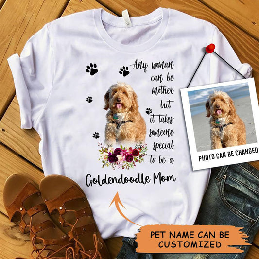 Personalized Goldendoodle Mom T Shirts, Happy Mother's Day From Goldendoodle For Humans, Women's Goldendoodle Gifts Goldendoodle Cute T Shirts - Amzanimalsgift