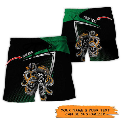 Personalized Name Darts Aloha Hawaiian Shirt - Amazing Darts And Octopus Pattern, In Darts We Trust Personalized Name Hawaiian Shirt For Men & Women - Amzanimalsgift