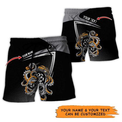 Personalized Name Darts Aloha Hawaiian Shirt - Amazing Darts And Octopus Pattern, In Darts We Trust Personalized Name Hawaiian Shirt For Men & Women - Amzanimalsgift