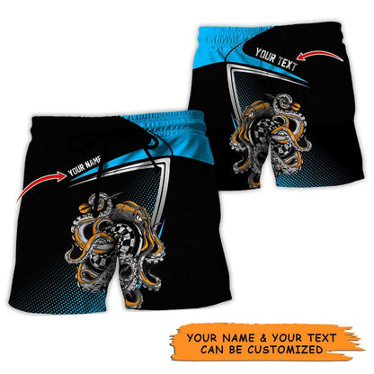 Personalized Name Darts Aloha Hawaiian Shirt - Amazing Darts And Octopus Pattern, In Darts We Trust Personalized Name Hawaiian Shirt For Men & Women - Amzanimalsgift