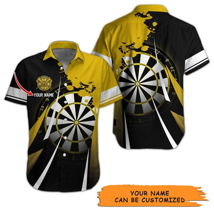 Personalized Name Darts Aloha Hawaiian Shirt - Amazing Darts And Target Personalized Name Hawaiian Shirt For Men & Women, Darts Lover - Amzanimalsgift