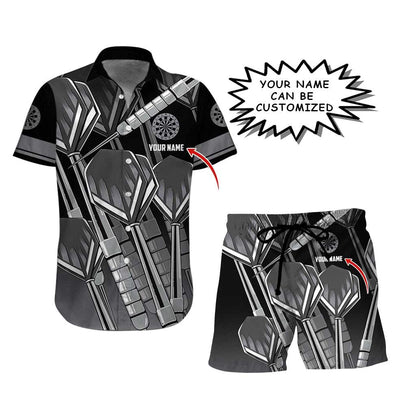 Personalized Name Darts Aloha Hawaiian Shirt - Amazing Darts Pattern And Target Personalized Name Hawaiian Shirt, Perfect Gift For Men & Women, Darts Lover - Amzanimalsgift