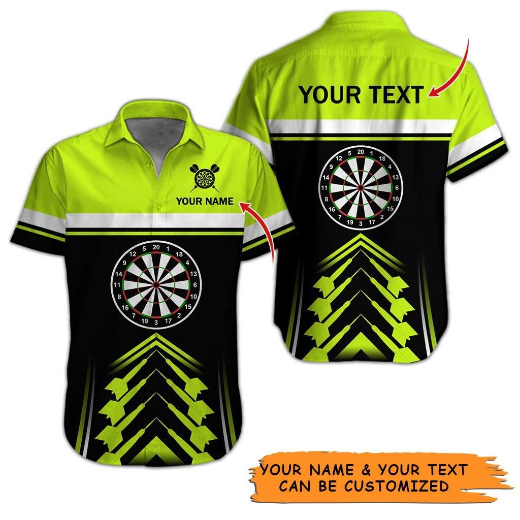 Personalized Name Darts Aloha Hawaiian Shirt - Amazing Darts Pattern Hawaiian Shirt Personalized Name Hawaiian Shirt For Men & Women, Darts Lover - Amzanimalsgift