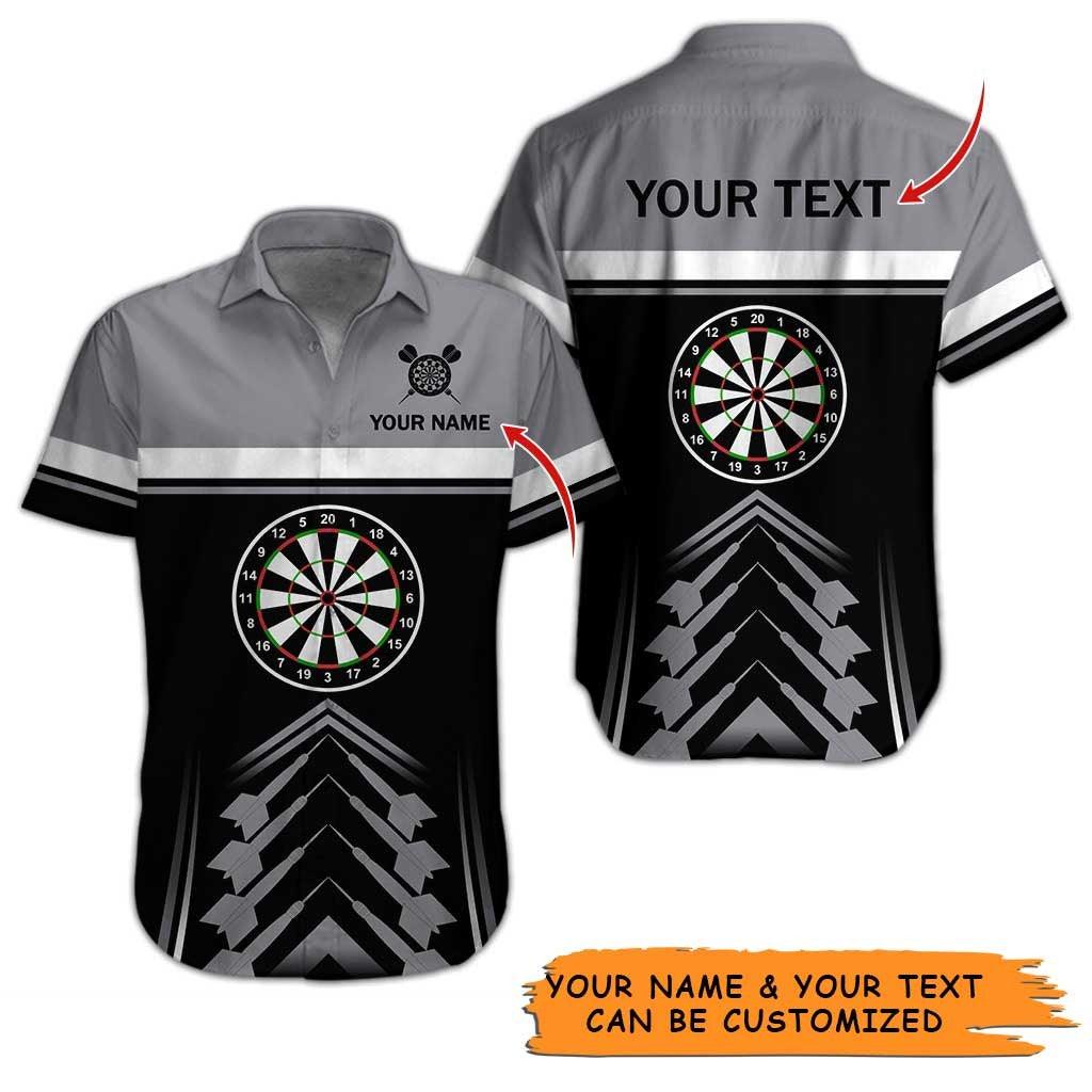 Personalized Name Darts Aloha Hawaiian Shirt - Amazing Darts Pattern Hawaiian Shirt Personalized Name Hawaiian Shirt For Men & Women, Darts Lover - Amzanimalsgift