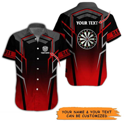 Personalized Name Darts Aloha Hawaiian Shirt - Amazing Darts Pattern Personalized Name Hawaiian Shirt For Men & Women, Darts Lover - Amzanimalsgift