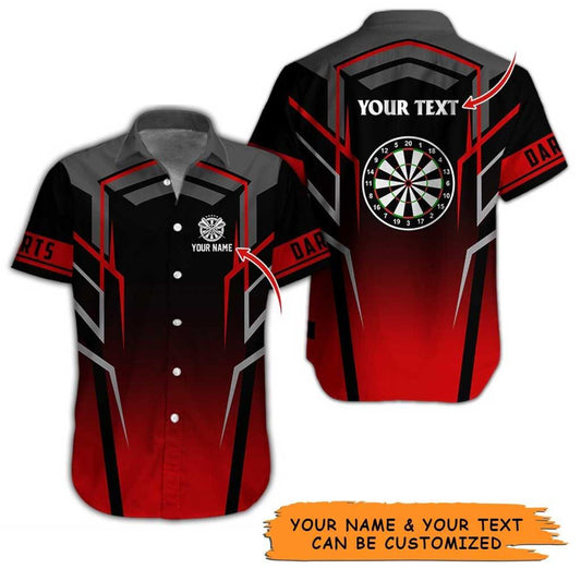 Personalized Name Darts Aloha Hawaiian Shirt - Amazing Darts Pattern Personalized Name Hawaiian Shirt For Men & Women, Darts Lover - Amzanimalsgift