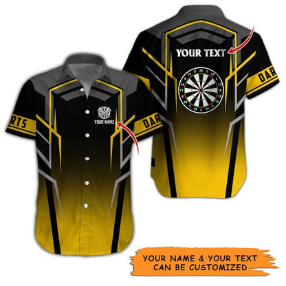 Personalized Name Darts Aloha Hawaiian Shirt - Amazing Darts Pattern Personalized Name Hawaiian Shirt For Men & Women, Darts Lover - Amzanimalsgift