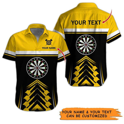 Personalized Name Darts Aloha Hawaiian Shirt - Colorful Darts Pattern Hawaiian Shirt Personalized Name Hawaiian Shirt For Men & Women, Darts Lover - Amzanimalsgift