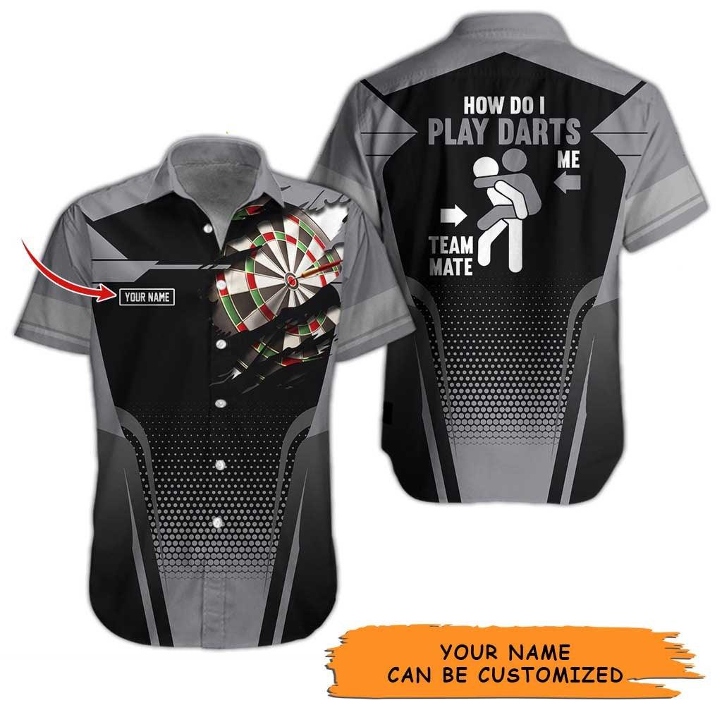 Personalized Name Darts Aloha Hawaiian Shirt - Darts Pattern, How Do I Play Darts Personalized Name Hawaiian Shirt For Men & Women, Darts Lover - Amzanimalsgift