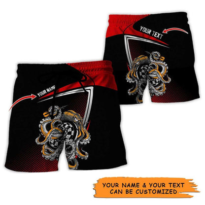 Personalized Name Darts Aloha Hawaiian Shirt - Darts Personalized Name Hawaiian Shirt, Octopus Hawaiian Shirt For Men & Women, Darts Lover - Amzanimalsgift