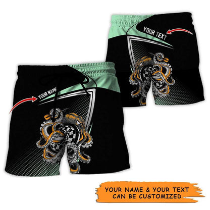 Personalized Name Darts Aloha Hawaiian Shirt - Darts Personalized Name Hawaiian Shirt, Octopus Hawaiian Shirt For Men & Women, Darts Lover - Amzanimalsgift