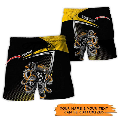 Personalized Name Darts Aloha Hawaiian Shirt - Darts Personalized Name Hawaiian Shirt, Octopus Hawaiian Shirt For Men & Women, Darts Lover - Amzanimalsgift