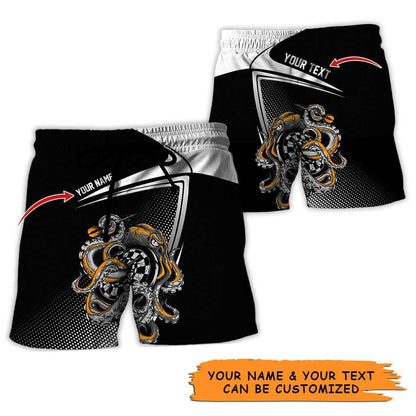 Personalized Name Darts Aloha Hawaiian Shirt - Darts Personalized Name Hawaiian Shirt, Octopus Hawaiian Shirt For Men & Women, Darts Lover - Amzanimalsgift