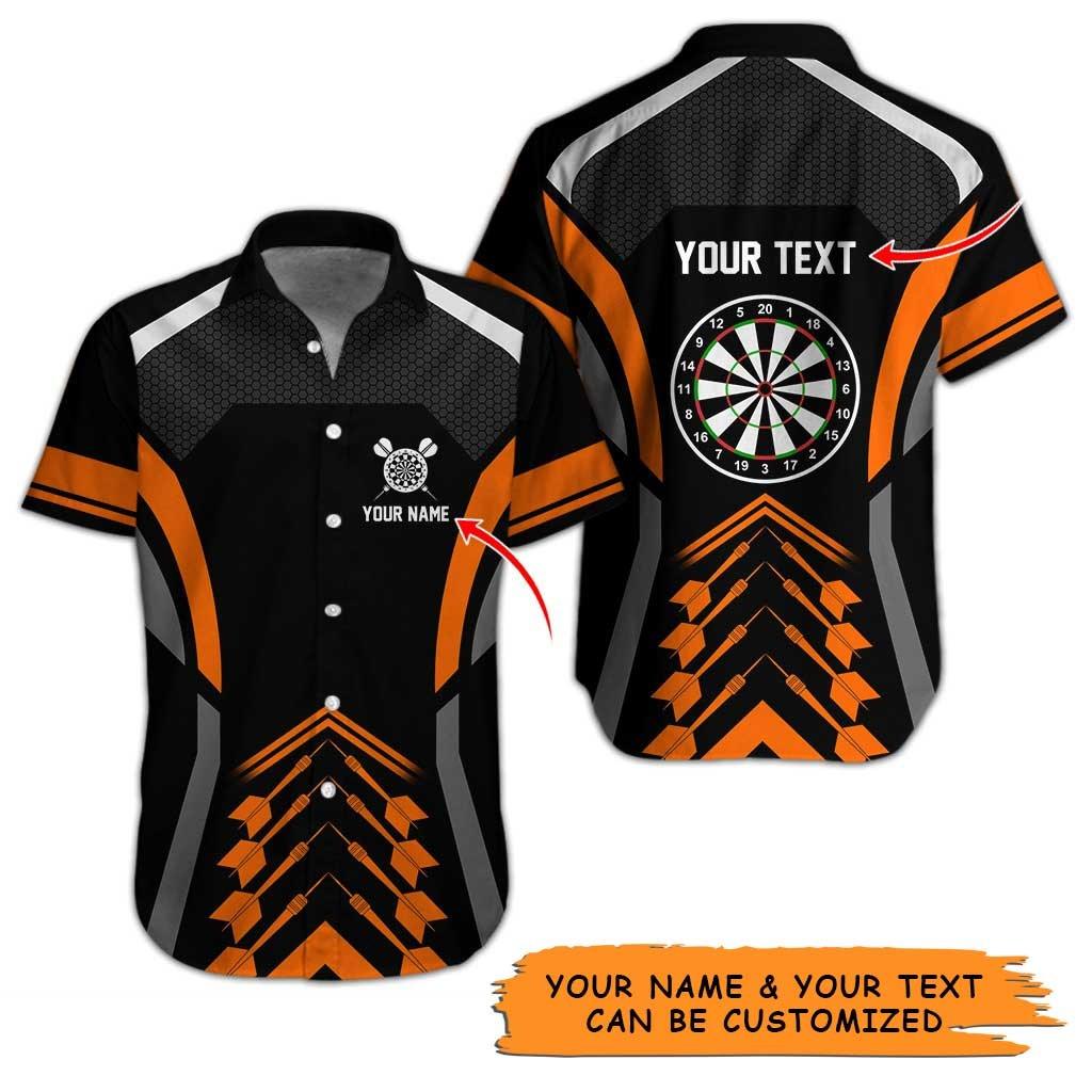 Personalized Name Darts Aloha Hawaiian Shirt - Target & Darts Pattern Personalized Name & Text Hawaiian Shirt For Men & Women, Darts Lover - Amzanimalsgift