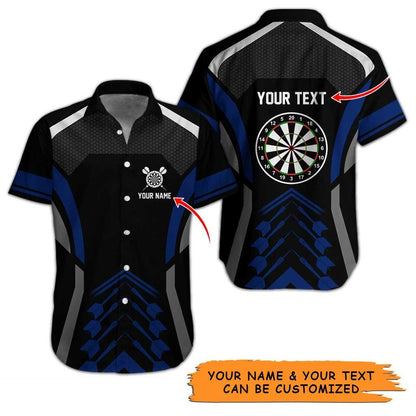 Personalized Name Darts Aloha Hawaiian Shirt - Target & Darts Pattern Personalized Name & Text Hawaiian Shirt For Men & Women, Darts Lover - Amzanimalsgift
