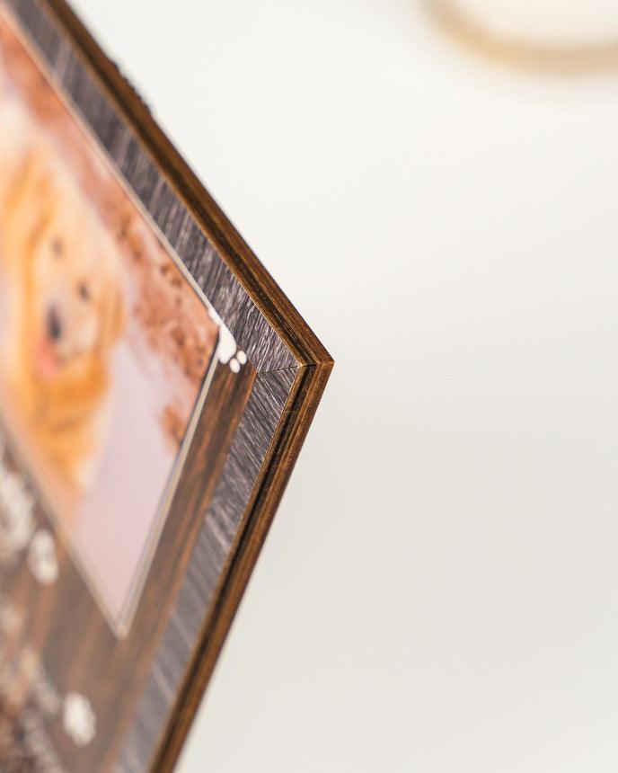 Personalized Pet Collar Frame - Beagle Dog Photo Keepsake, Pet Loss Sympathy, Memorial Custom Collar Frame - Gift For Pet Lovers, Grieving Pet Owner - Amzanimalsgift