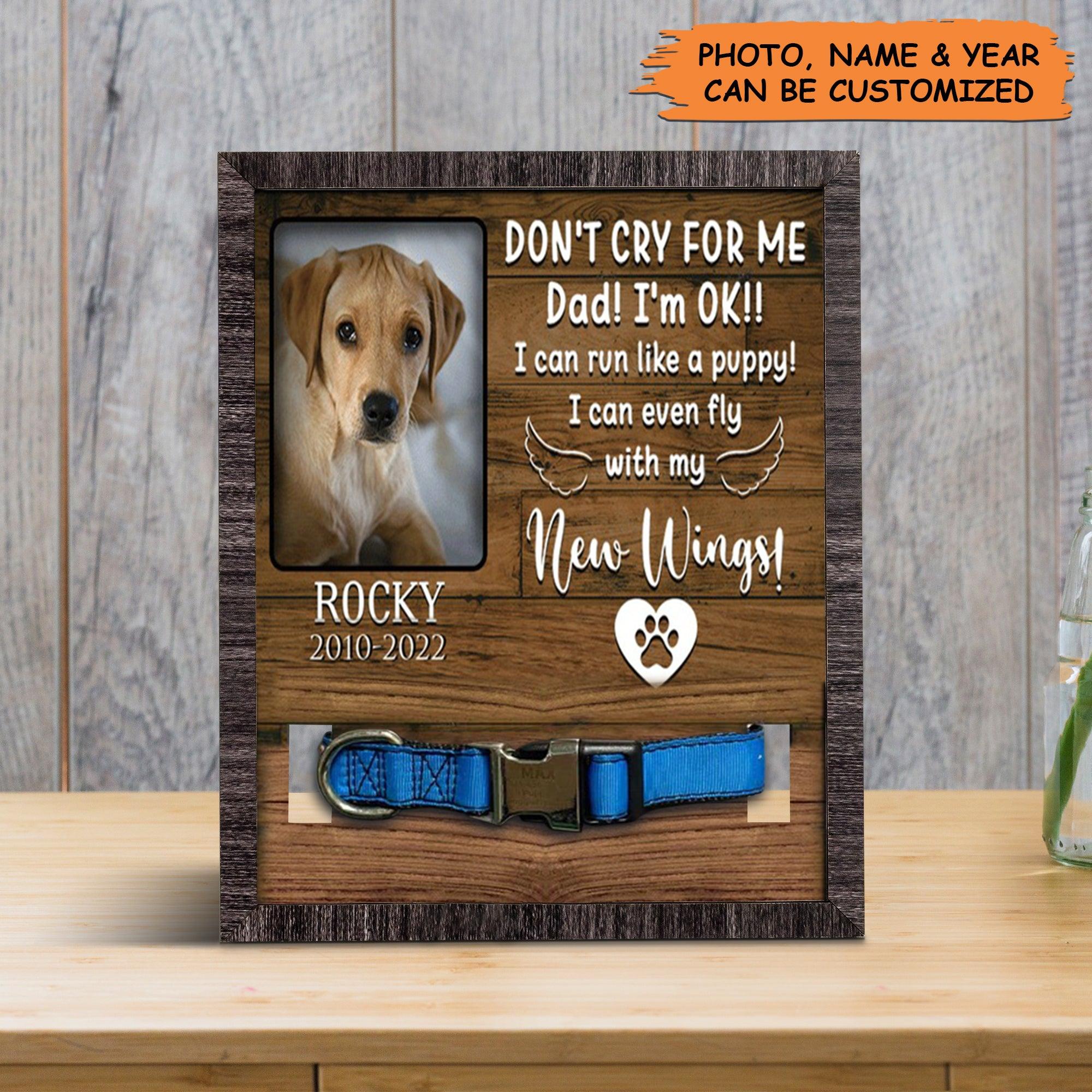 Personalized Pet Collar Frame - Custom A Gundog Picture Frames, Pet Loss Sympathy, Memorial Pet Collar Sign - Gift For Grieving Pet Owner, Pet Lovers - Amzanimalsgift