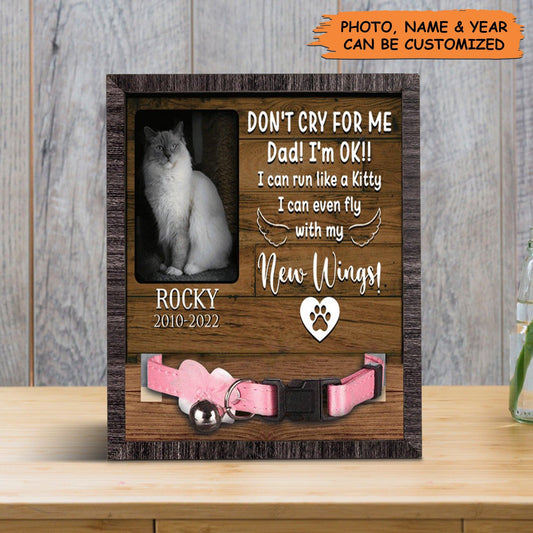 Personalized Pet Collar Frame - Custom A Ragdoll Cat Picture Frames, Pet Loss Sympathy, Memorial Pet Collar Sign - Gift For Grieving Pet Owner - Amzanimalsgift