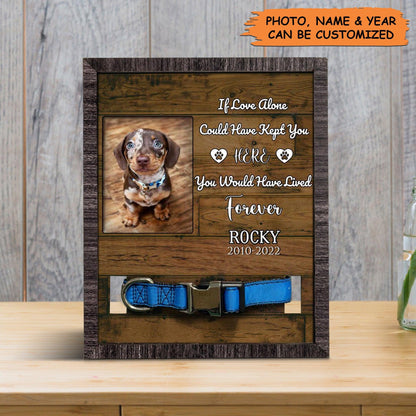 Personalized Pet Collar Frame - Custom Dachshund Dog Photo Keepsake, Pet Loss Sympathy, Memorial Custom Pet Collar Frame - Gift For Pet Lovers, Family - Amzanimalsgift