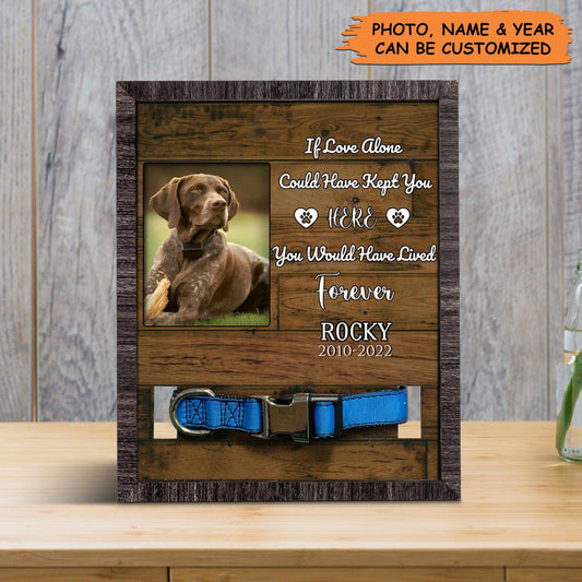 Personalized Pet Collar Frame - German Shorthaired Pointer Photo Keepsake, Pet Loss Sympathy, Memorial Custom Pet Collar Frame - Gift For Pet Lovers - Amzanimalsgift