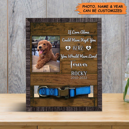 Personalized Pet Collar Frame - You Were My Favorite Dog Photo Keepsake, Pet Loss Sympathy, Memorial Custom Collar Frame - Gift For Grieving Pet Owner - Amzanimalsgift