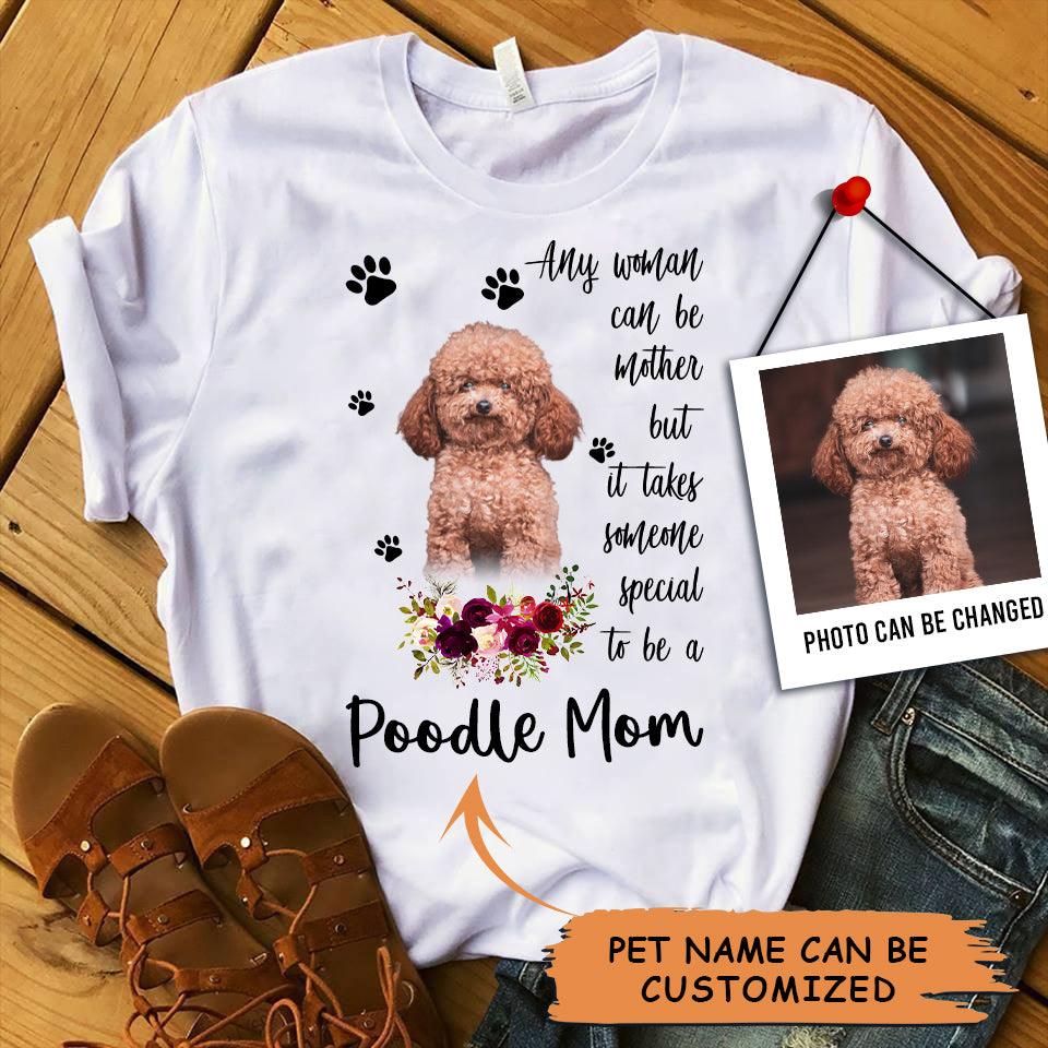 Personalized Poodle Mom T Shirts, Happy Mother's Day From Poodle For Humans, Women's Poodle Gifts Poodle Cute Poodle Puppy T Shirts - Amzanimalsgift