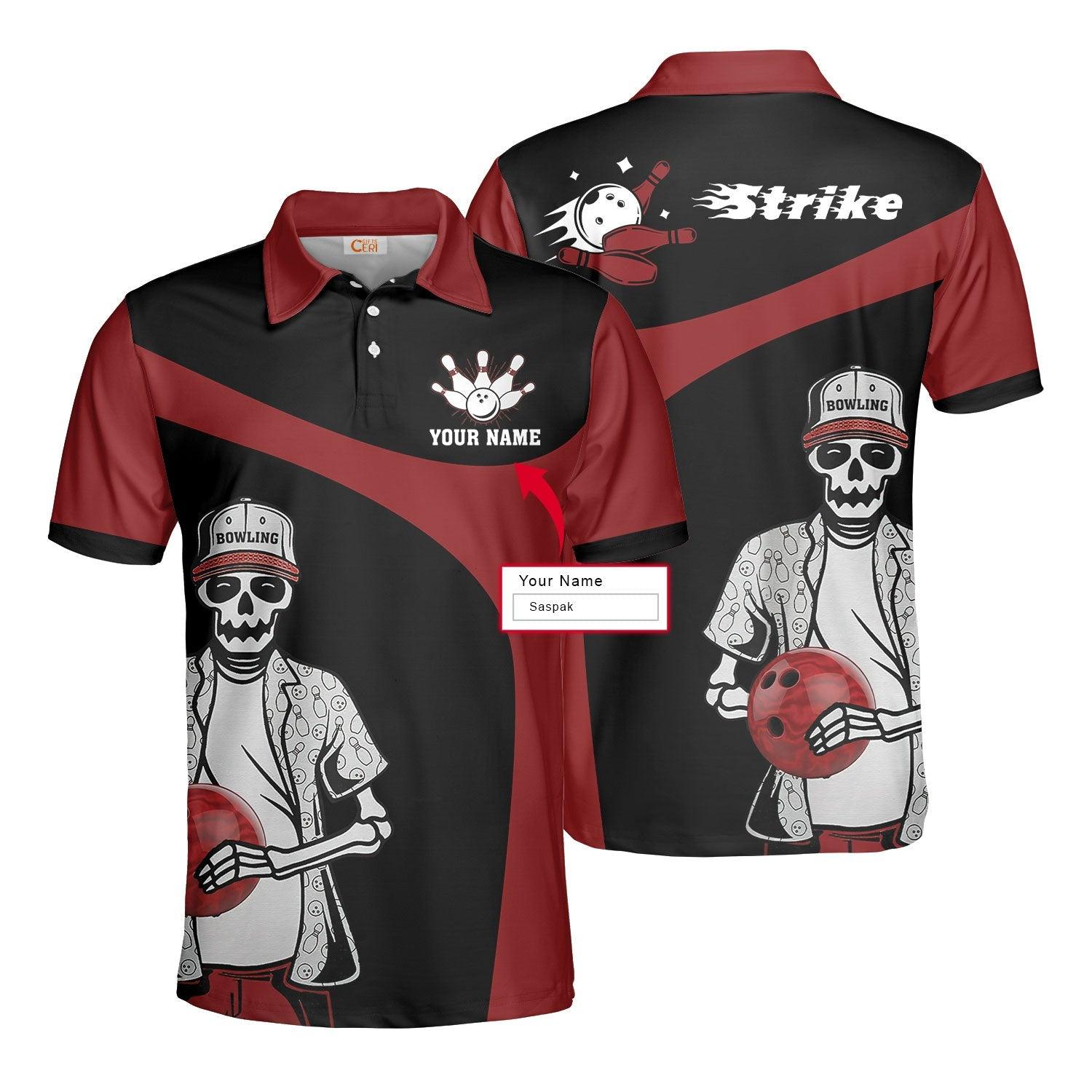 Personalized Skeleton Billiards Pool Men Polo Shirt, Strike Custom Polo Shirt, Best Gift For Billiards Lovers - Amzanimalsgift