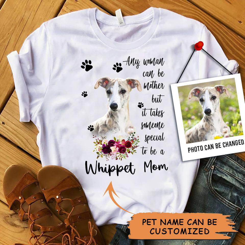 Personalized Whippet Mom T Shirts, Happy Mother's Day From Whippet For Humans, Women's Whippet Gifts Whippet Cute Whippet Puppy T Shirts - Amzanimalsgift