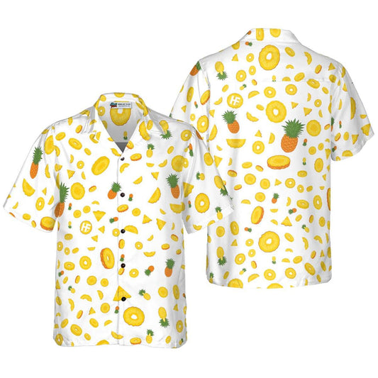 Pineapple Hawaiian Shirt, Tropical Hawaiian Shirt, Pineapple Summer Aloha Shirt For Men Women, Perfect Gift For Husband, Wife, Friend, Family - Amzanimalsgift