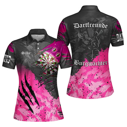 Customized Darts Polo Shirt Multicolor For LG Silke Team