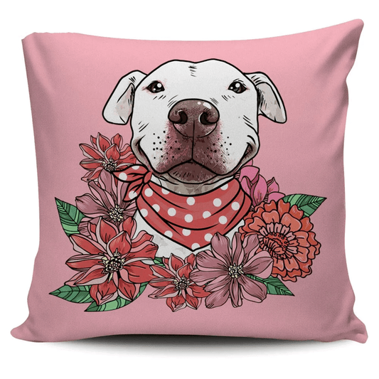 Pit Bull Throw Pillow, Dog Throw Pillows - Perfect Gift For Mother's Day, Father's Day, Pit Bull Lover, Dog Mom, Dog Dad - Amzanimalsgift