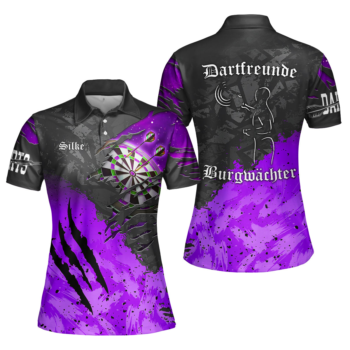 Customized Darts Polo Shirt Multicolor For LG Silke Team