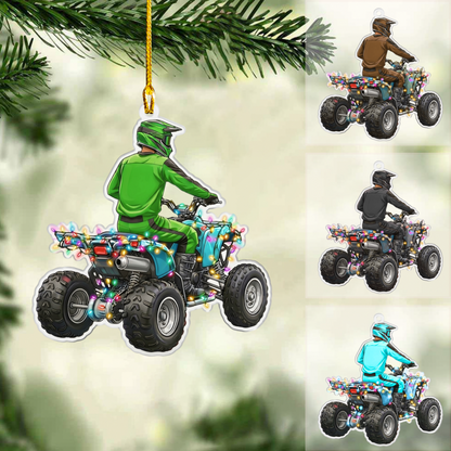 Personalized Quad Bikes Christmas Ornament, Quad Bikes Rider, Custom Ornament Christmas Gift, Keychain Quad Bikes, Car Ornament Quad Bikes