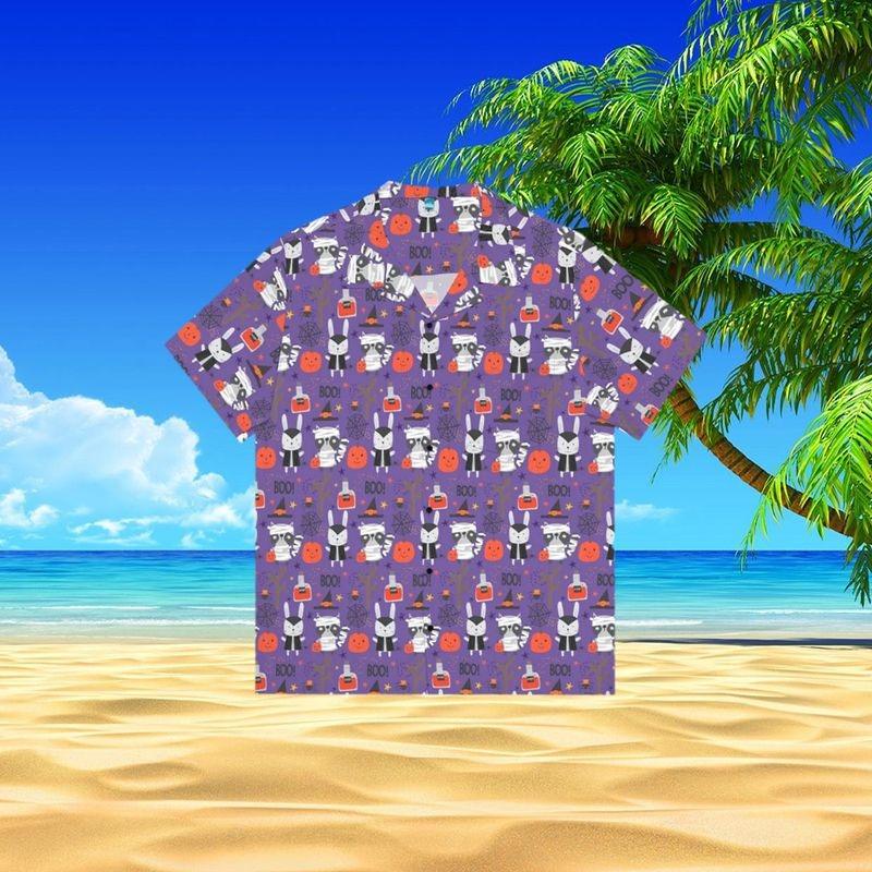 Rabbit Aloha Hawaiian Shirt - Halloween Rabbit Pattern Hawaiian Shirt, Halloween Trick Or Treat Hawaiian Shirt For Men & Women, Rabbit Lover - Amzanimalsgift