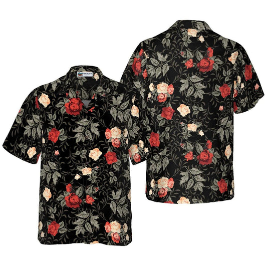 Rose Hawaiian Shirt, Flower Hawaiian Shirt, Flower Summer Aloha Shirt For Men Women, Perfect Gift For Husband, Wife, Friend, Family - Amzanimalsgift
